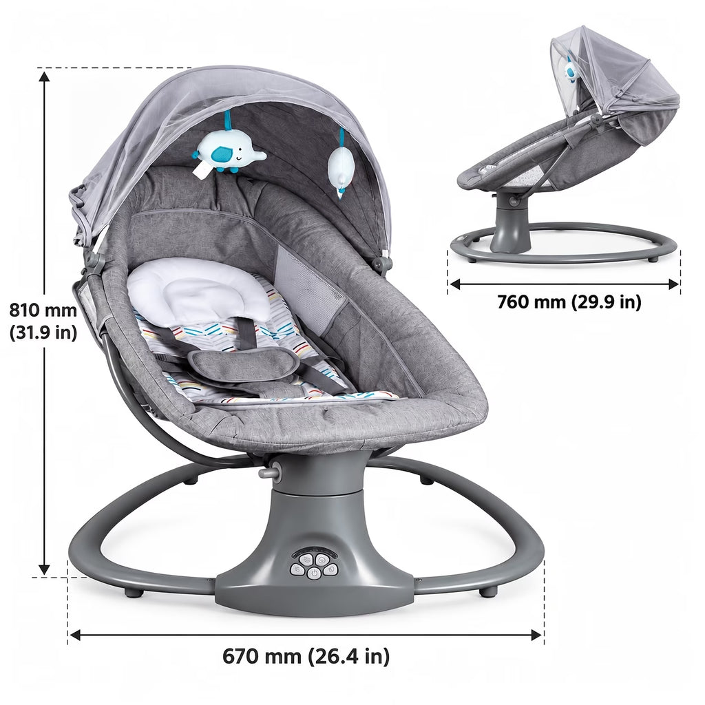 Electric Baby Swing Rocker with Music & Canopy