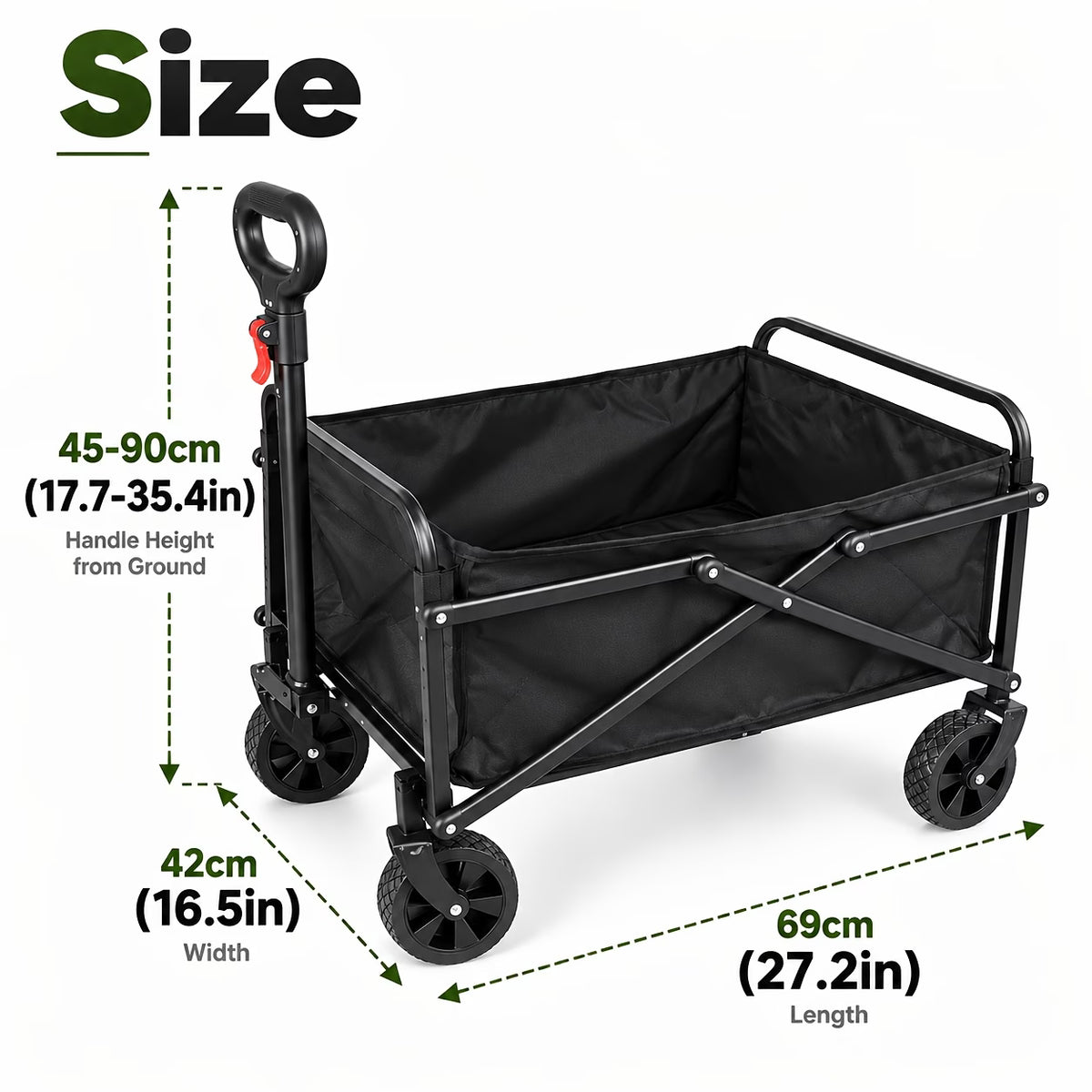 Beach and Camping Wagon Cart -Heavy Duty Foldable