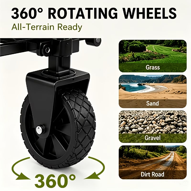 Beach and Camping Wagon Cart -Heavy Duty Foldable