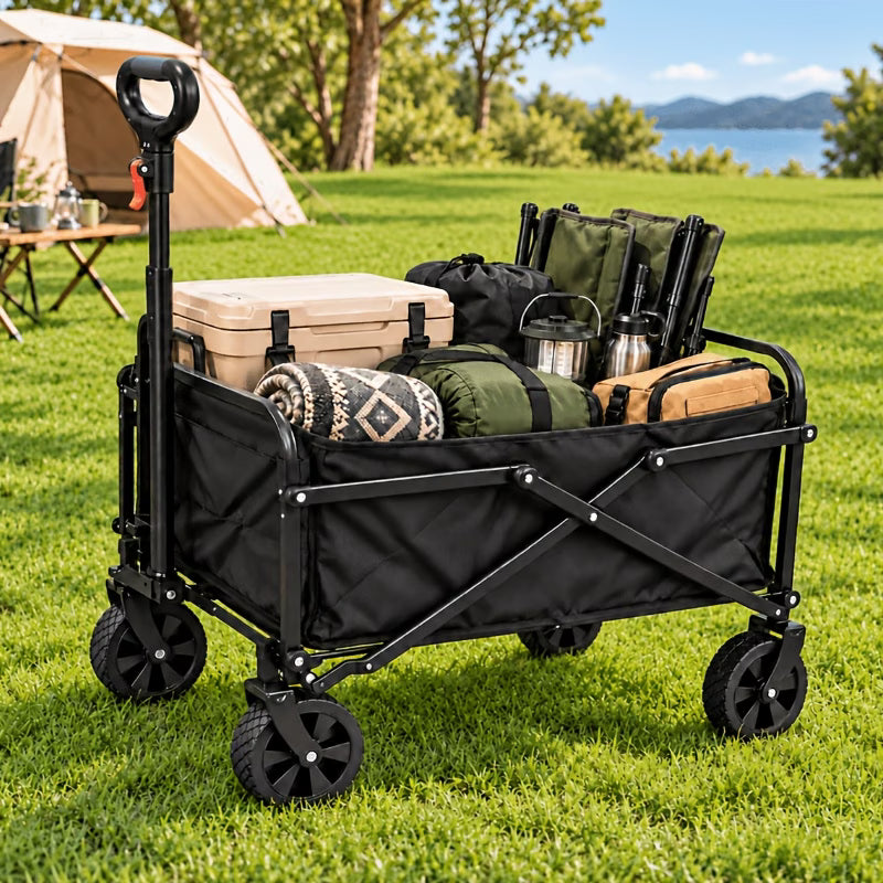 Beach and Camping Wagon Cart -Heavy Duty Foldable