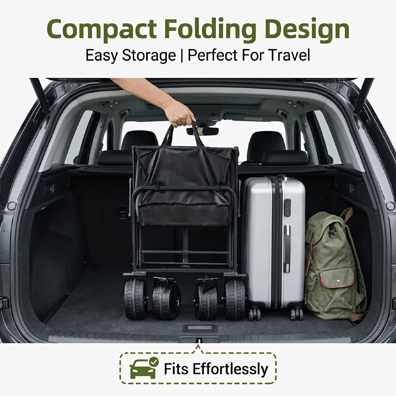 Beach and Camping Wagon Cart -Heavy Duty Foldable