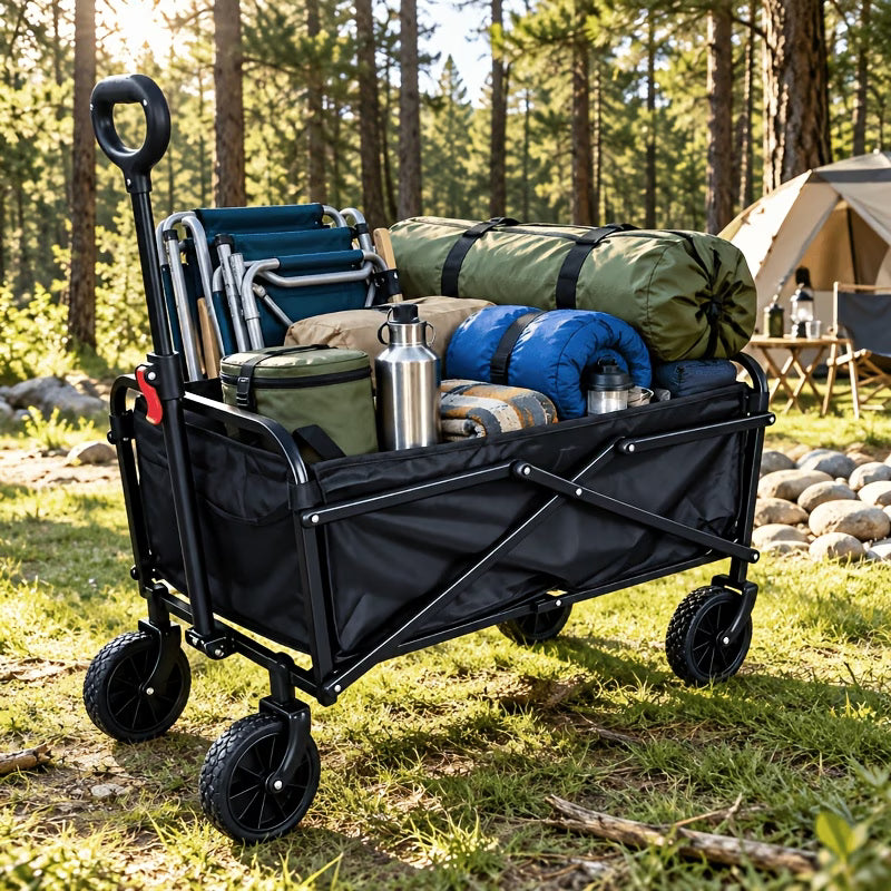 Beach and Camping Wagon Cart -Heavy Duty Foldable